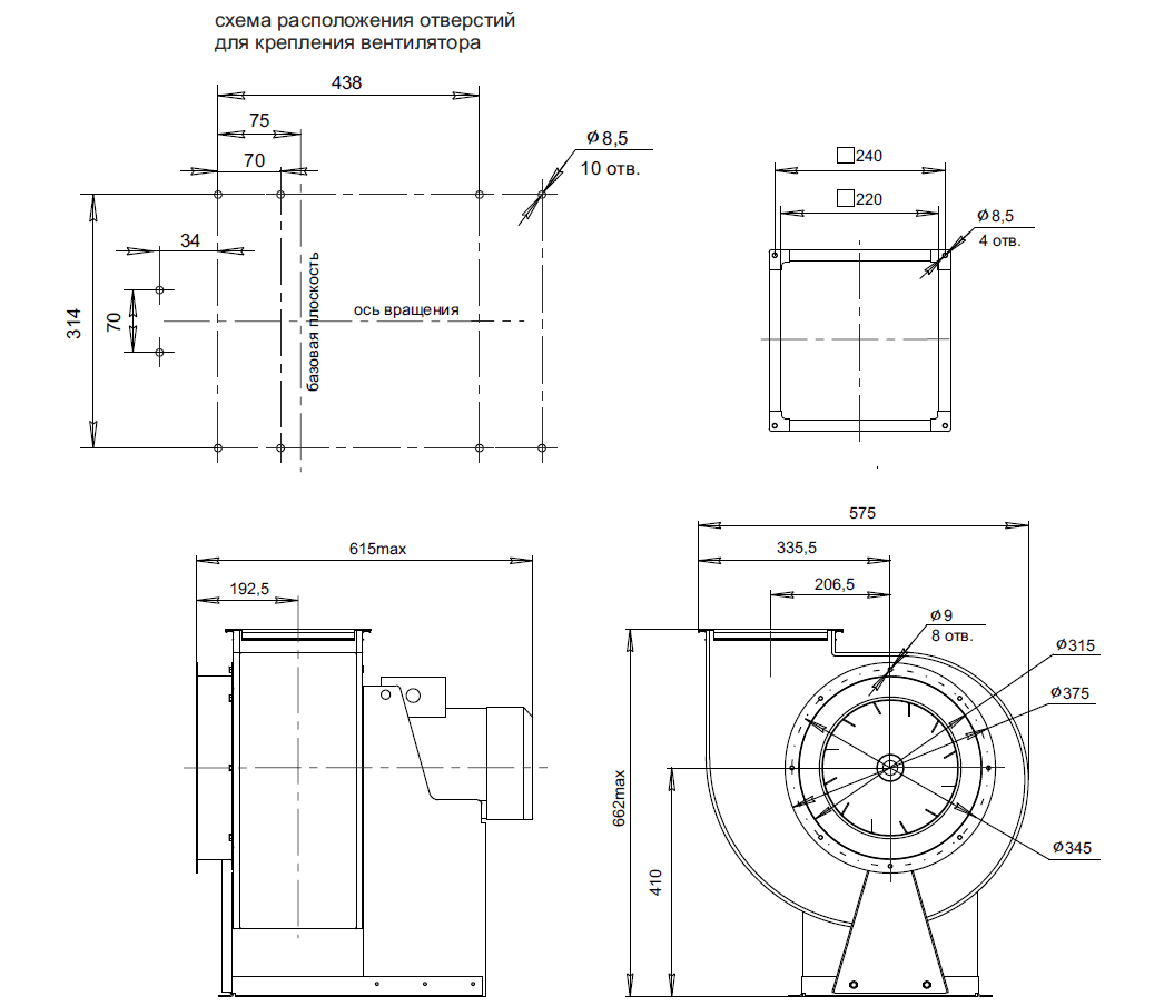 Вентиляторы радиальные центробежные ВР-80-75